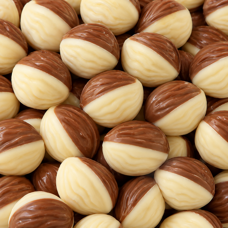 Noix praliné - Chocolat Blanc (x5)