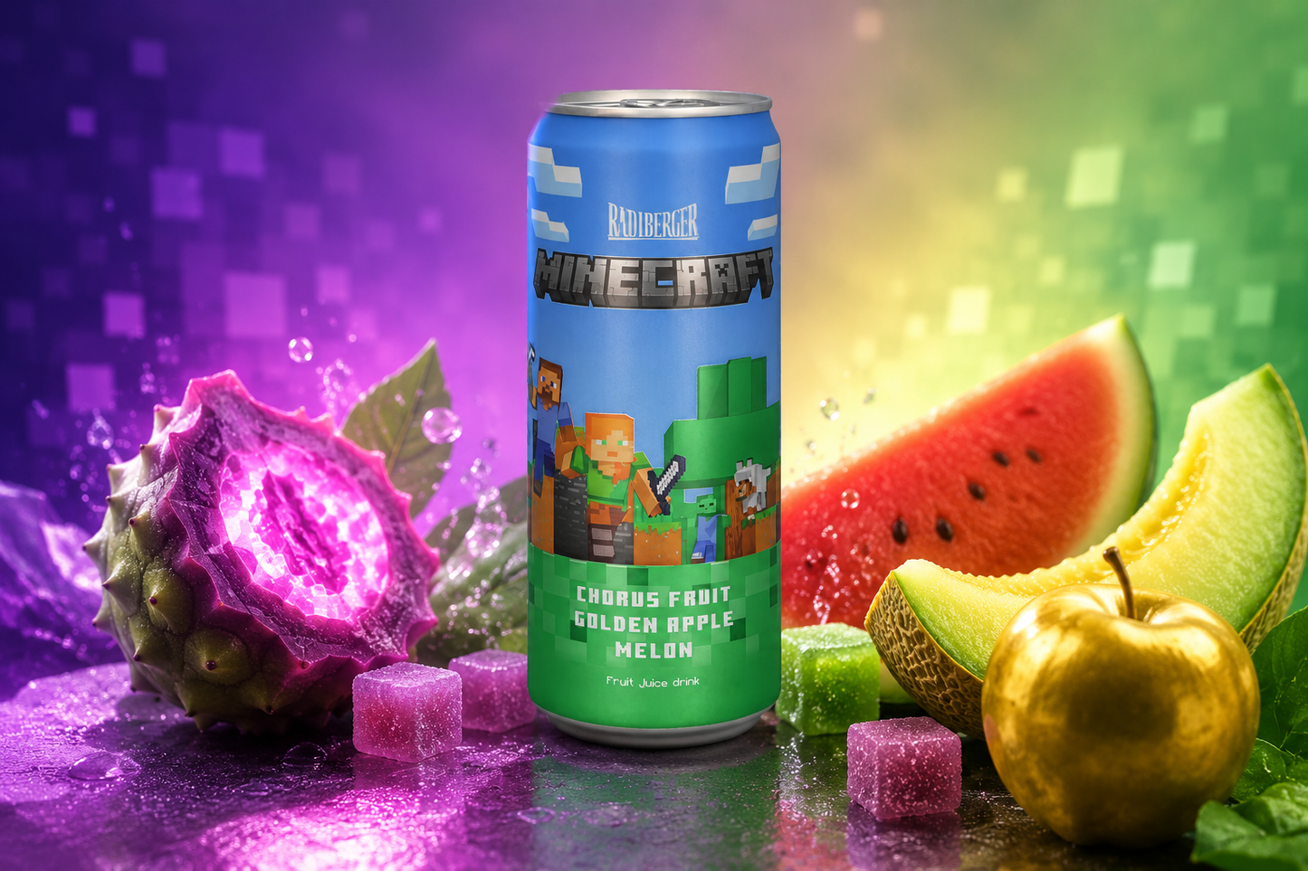 Boisson Minecraft Chorus Fruit, Golden Apple Malon (x1)