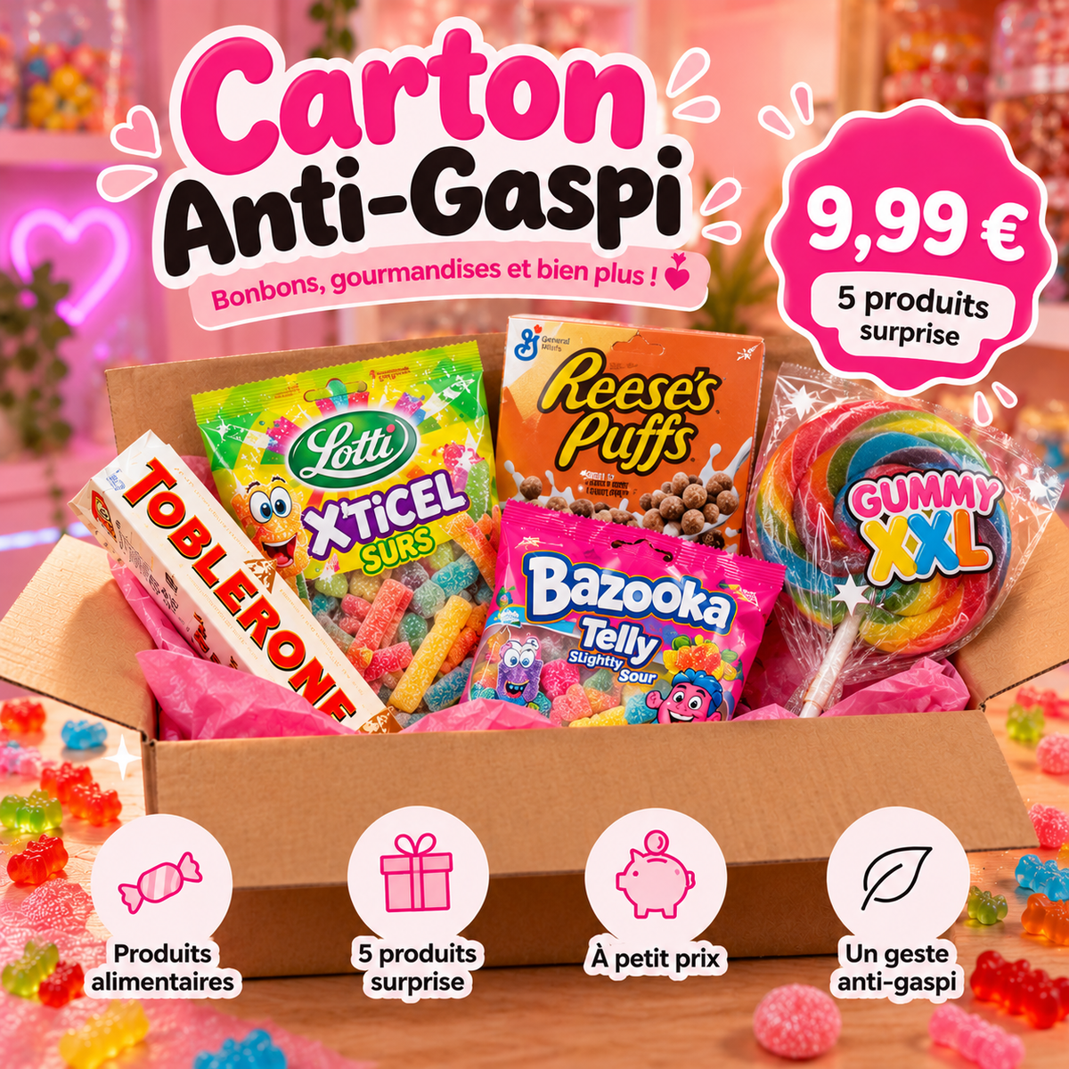 Box Anti-Gaspi - 5 produits surprise