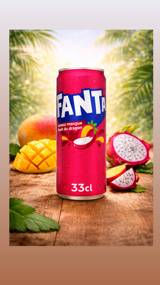 Fanta Mangue/Fruit du dragon (33cl)