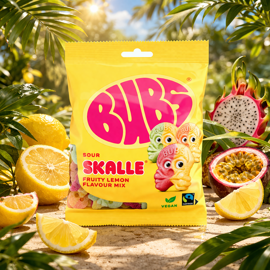 Bubs Skalle Sour Fruity Lemon (le sachet)
