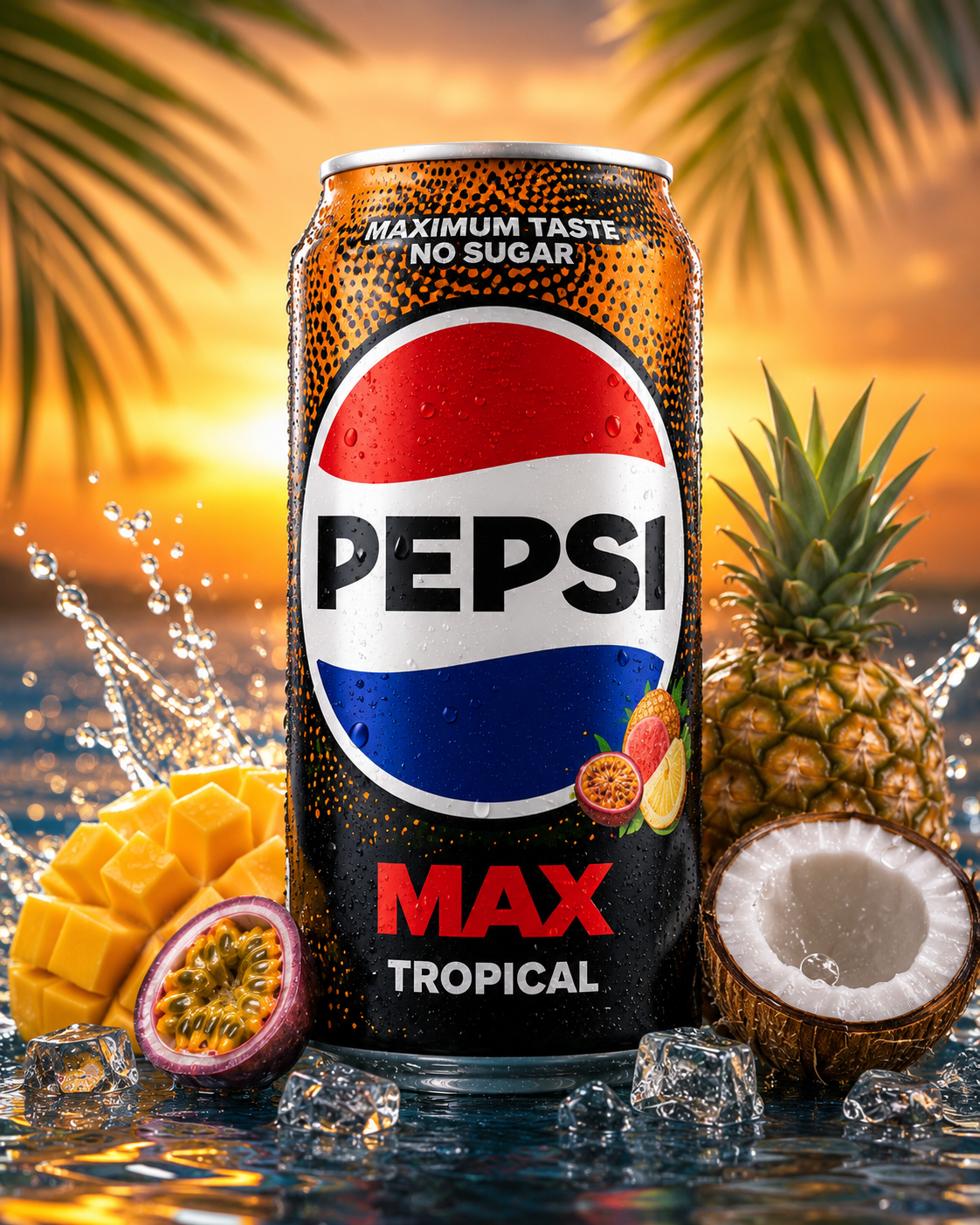 Pepsi Max Tropical Sans sucre 🇬🇧 (33cl)